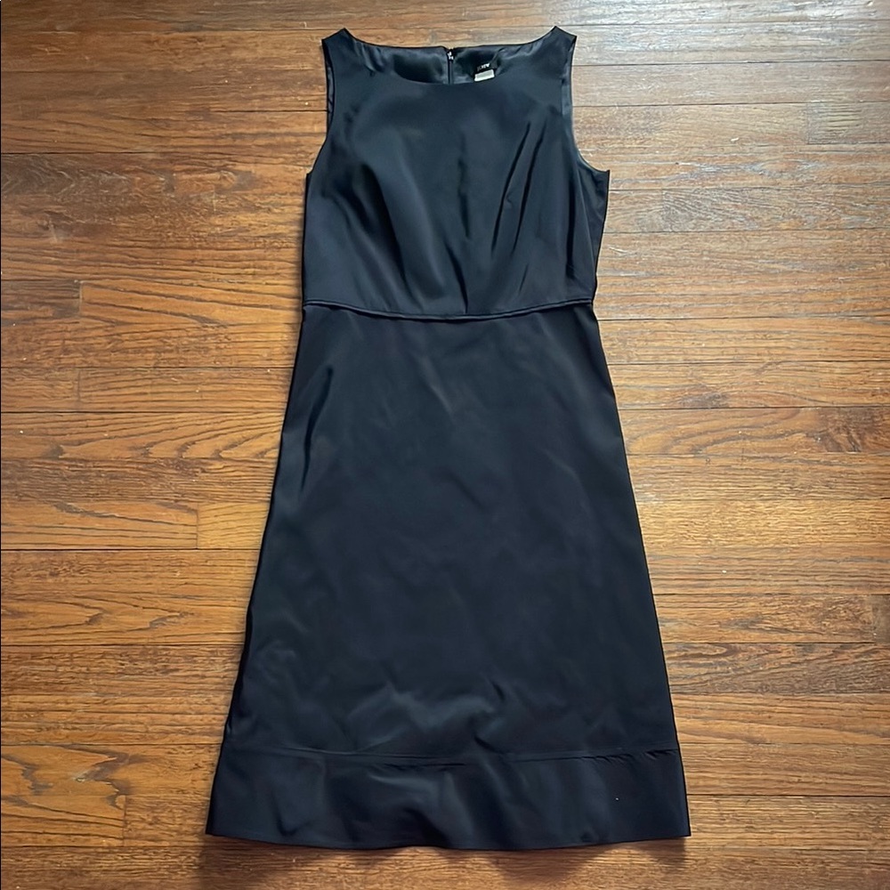 J. Crew Black Silk Dress